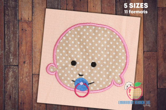 Download Cute Baby with Nipple Applique - Baby Collection