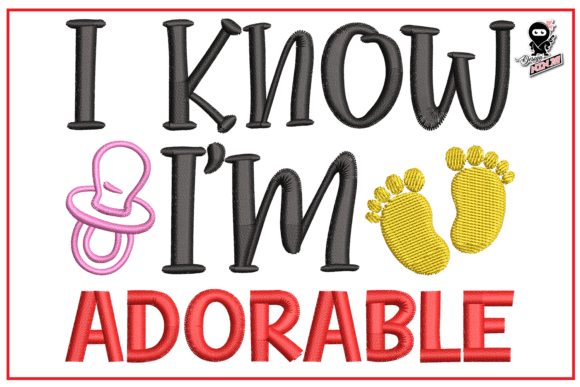 Download Funny Baby Saying Embroidery - Baby Collection
