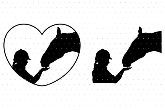 Download Young Girl and Her Horse SVG - Young Collection