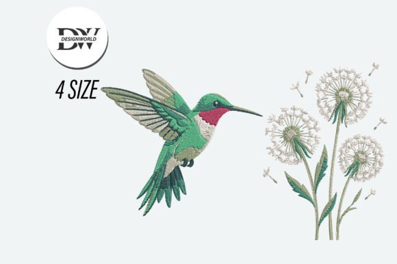 Download Hummingbird Embroidery Design - Premium Bundle