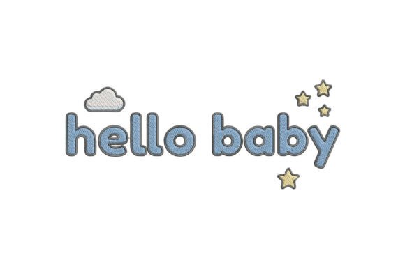 Download Hello Baby Embroidery Design - Baby Collection