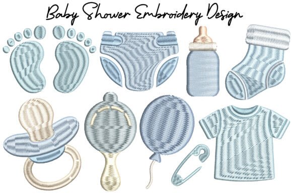 Download Baby Shower Embroidery Design Bundle - Baby Collection
