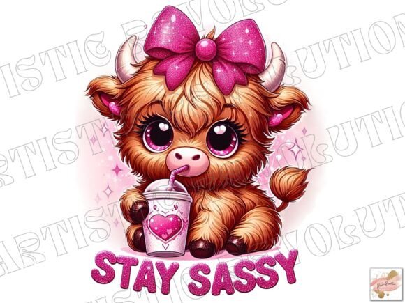 Download Baby Highland Cow Png - Sassy Girly Png - Baby Collection