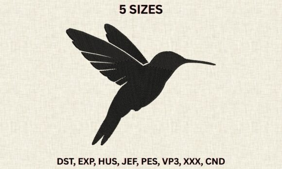 Download Hummingbird Bird DST PES Embroidery File - Hummingbird Collection