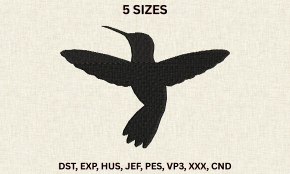 Download Hummingbird Bird DST PES Embroidery File - Hummingbird Collection