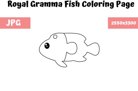 Download Royal Gramma Fish - Coloring Page Kids - Gramma Collection