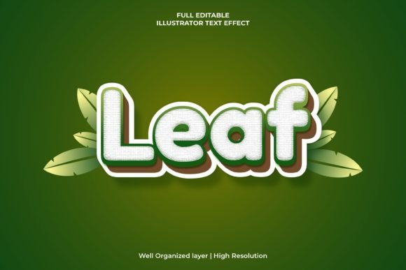 Download Leaf Text Effect Nature Theme - Nature theme Collection